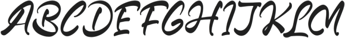 Hadley Bestone Italic Italic otf (400) Font UPPERCASE