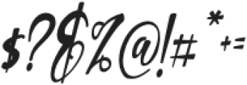 Hadriel-Italic otf (400) Font OTHER CHARS