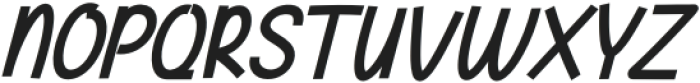 Hadzobe-Oblique Italic otf (400) Font UPPERCASE