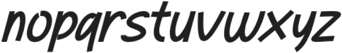 Hadzobe-Oblique Italic otf (400) Font LOWERCASE