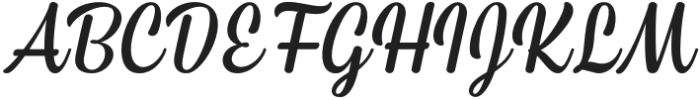 Haesley-Regular otf (400) Font UPPERCASE