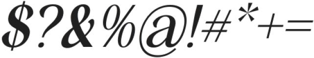 Hafigde Italic otf (400) Font OTHER CHARS