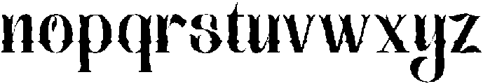 Hafishya Rough otf (400) Font LOWERCASE