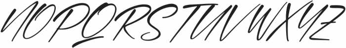 Hageton Italic otf (400) Font UPPERCASE