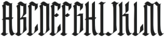 Hagevra Regular otf (400) Font UPPERCASE