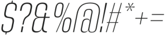 Hagia Pro Extra Light Italic otf (200) Font OTHER CHARS