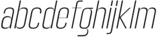 Hagia Pro Extra Light Italic otf (200) Font LOWERCASE