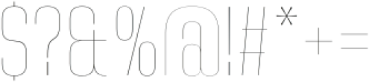 Hagia Pro Thin otf (100) Font OTHER CHARS