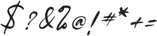 Hagiasignature-Regular otf (400) Font OTHER CHARS