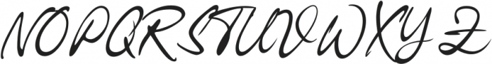 Hagiasignature-Regular otf (400) Font UPPERCASE