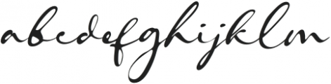 Hagiasignature-Regular otf (400) Font LOWERCASE