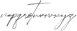 Hagiburton Signature Regular otf (400) Font LOWERCASE
