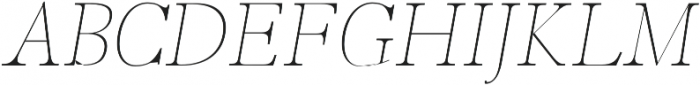 Hagito Thin Italic otf (100) Font UPPERCASE