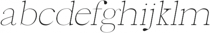 Hagito Thin Italic otf (100) Font LOWERCASE