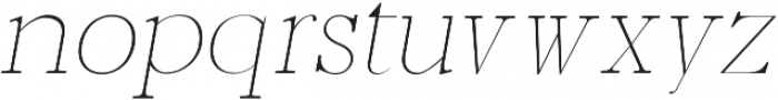 Hagito Thin Italic otf (100) Font LOWERCASE