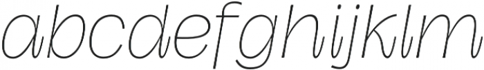 Hagrid Thin Italic otf (100) Font LOWERCASE