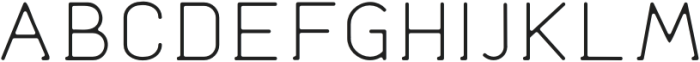 Haigo Thin otf (100) Font UPPERCASE