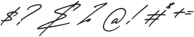 Haigrast Script Bold Italic otf (700) Font OTHER CHARS