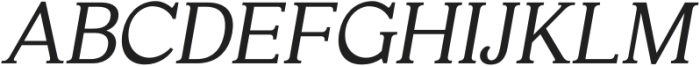 Haigrast Serif Bold Italic otf (700) Font UPPERCASE