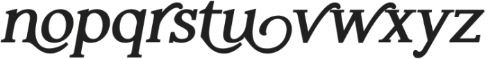 Haigrast Serif Deco Black Italic otf (900) Font LOWERCASE