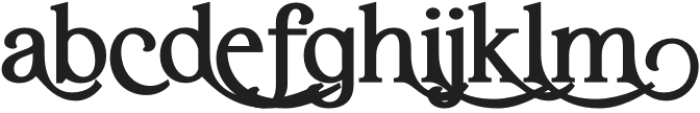 Haigrast Serif Deco Black otf (900) Font LOWERCASE