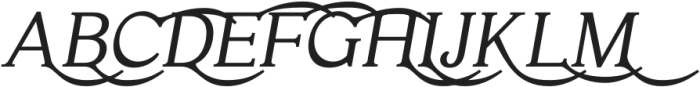 Haigrast Serif Deco Bold Italic otf (700) Font UPPERCASE