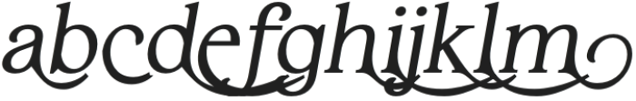 Haigrast Serif Deco Bold Italic otf (700) Font LOWERCASE