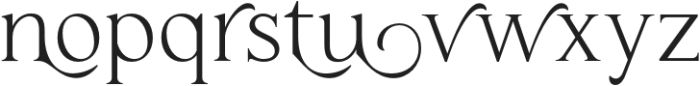 Haigrast Serif Deco Regular otf (400) Font LOWERCASE