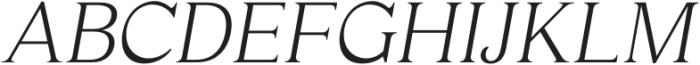 Haigrast Serif Italic otf (400) Font UPPERCASE