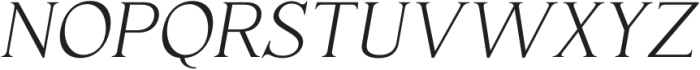 Haigrast Serif Italic otf (400) Font UPPERCASE