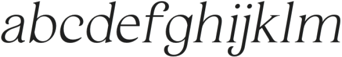 Haigrast Serif Italic otf (400) Font LOWERCASE