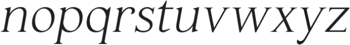 Haigrast Serif Italic otf (400) Font LOWERCASE