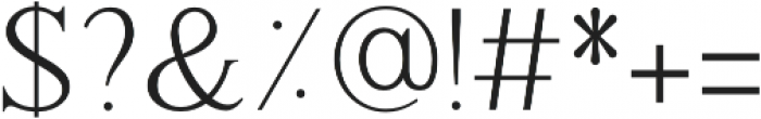 Haigrast Serif otf (400) Font OTHER CHARS