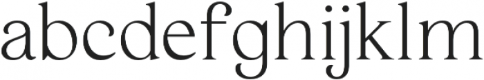 Haigrast Serif otf (400) Font LOWERCASE