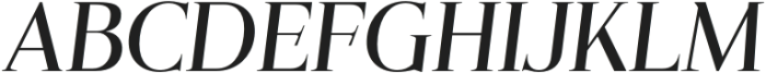 Hailora Italic otf (400) Font UPPERCASE