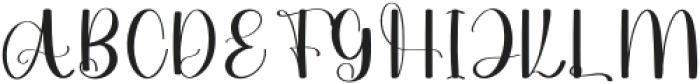 Haily Regular otf (400) Font UPPERCASE
