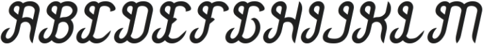 Hair Style Italic otf (400) Font UPPERCASE