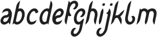 Hair Style Italic otf (400) Font LOWERCASE