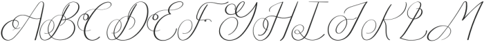 Hairey Italic otf (400) Font UPPERCASE