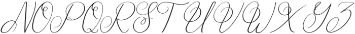 Hairey Italic otf (400) Font UPPERCASE