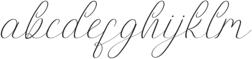 Hairey Italic otf (400) Font LOWERCASE