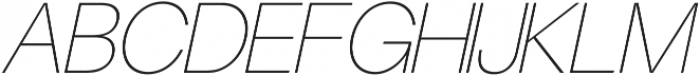 Hairline Italic ttf (100) Font UPPERCASE