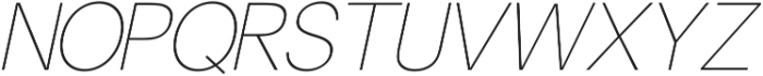 Hairline Italic ttf (100) Font UPPERCASE