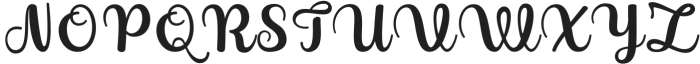 Hakime Regular otf (400) Font UPPERCASE