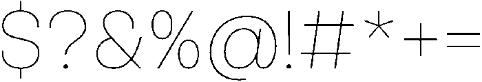 Halagar Thin otf (100) Font OTHER CHARS