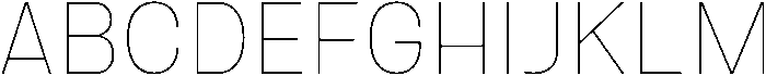 Halagar Thin otf (100) Font UPPERCASE