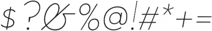 Halcyon Hairline Italic otf (100) Font OTHER CHARS