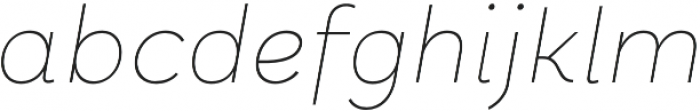 Halcyon Hairline Italic otf (100) Font LOWERCASE
