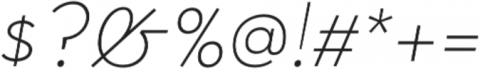 Halcyon Thin Italic otf (100) Font OTHER CHARS