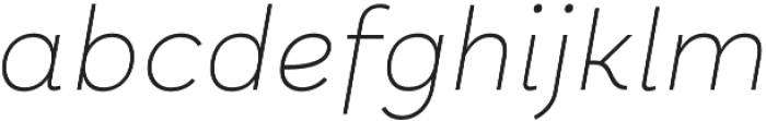Halcyon Thin Italic otf (100) Font LOWERCASE